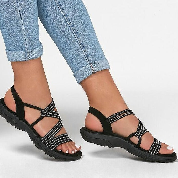 Ava | Women’s Criss-cross Straps Flat Summer Sandals
