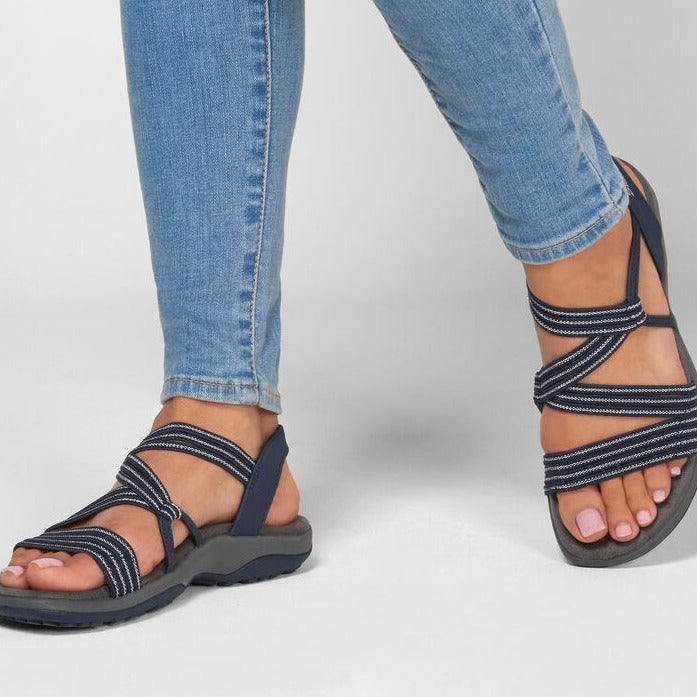 Ava | Women’s Criss-cross Straps Flat Summer Sandals
