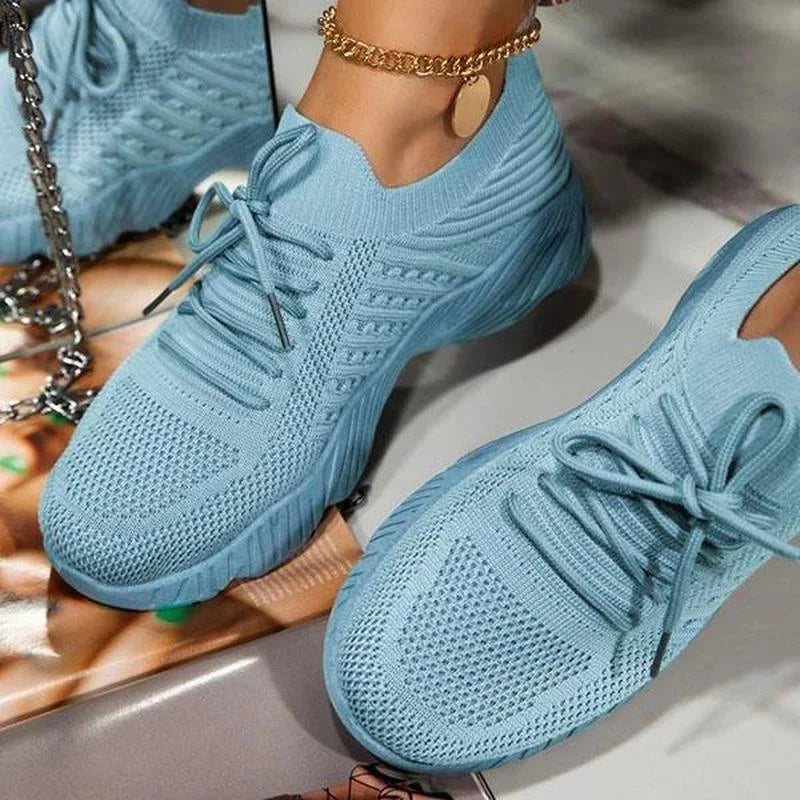 Lindsey | Women's Mesh Lace Up Sneakers
