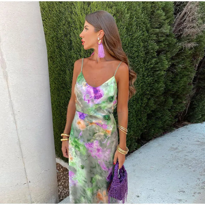Bridget | Women's Off Shoulder Tie Dye Maxi Dress