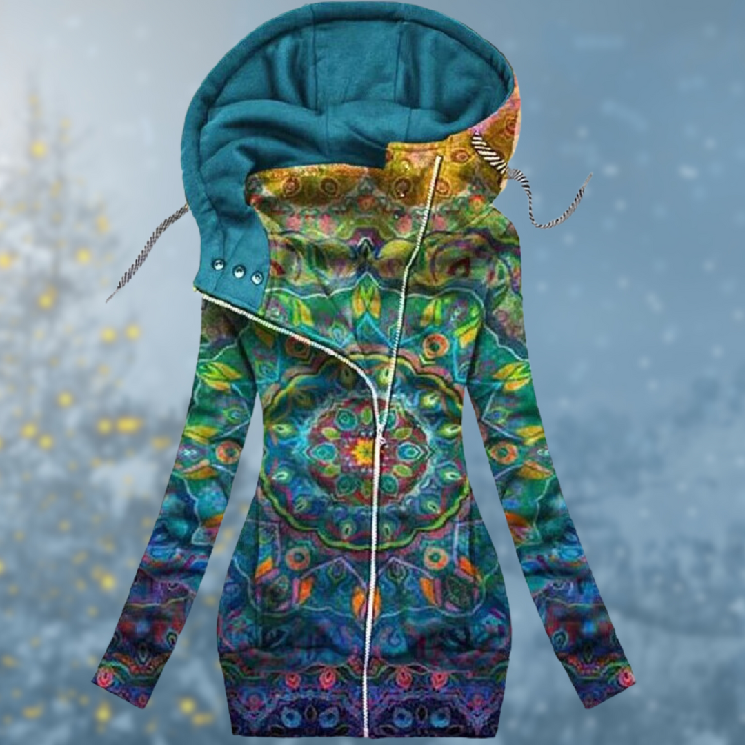 Celia | Women's Hooded Jacket with Prints
