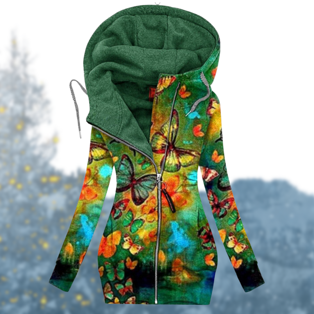 Celia | Women's Hooded Jacket with Prints