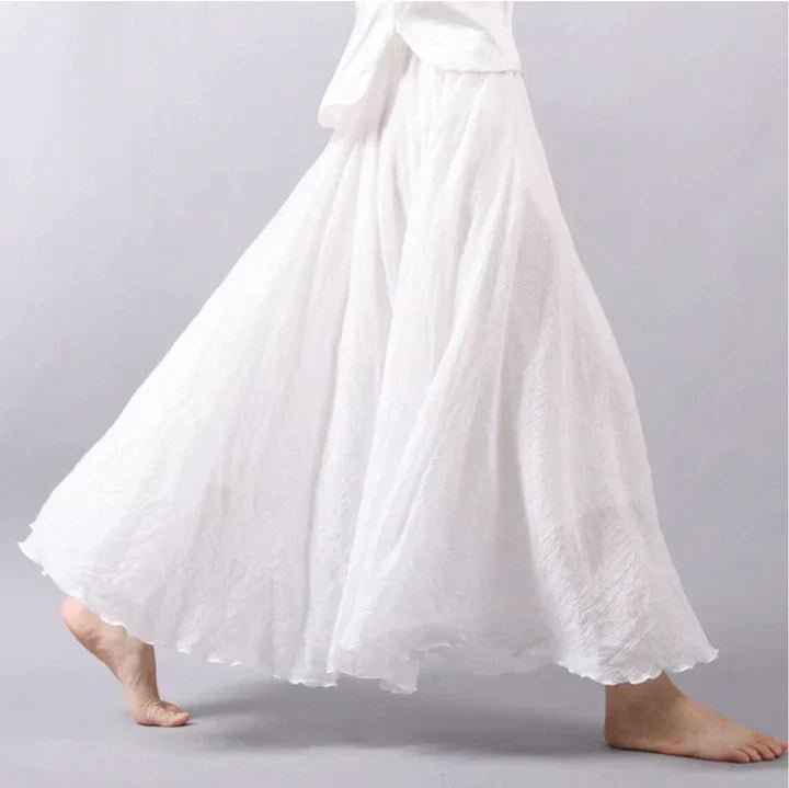 Beth | Women's High Waisted Boho Maxi Skirt