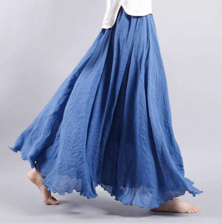 Beth | Women's High Waisted Boho Maxi Skirt