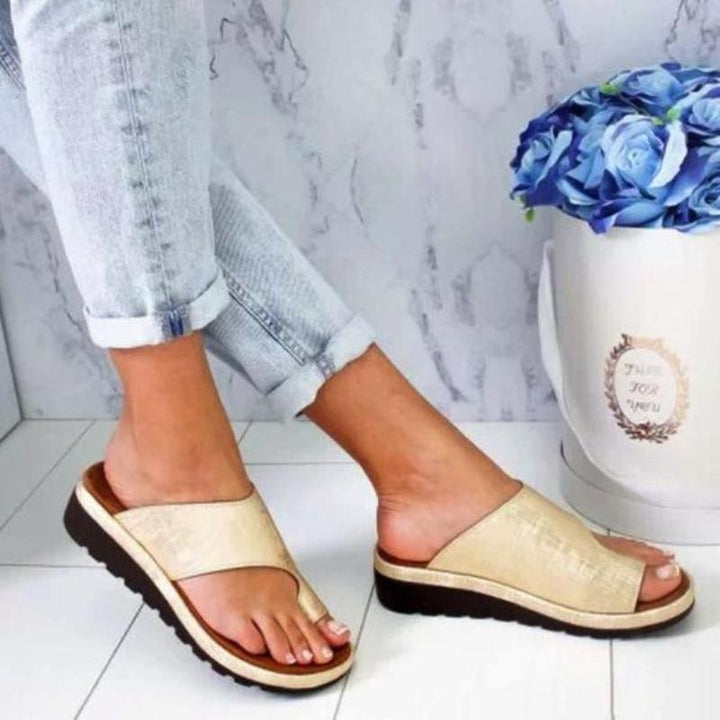 Hannah | Women's Platform Toe Loop Slide Sandals