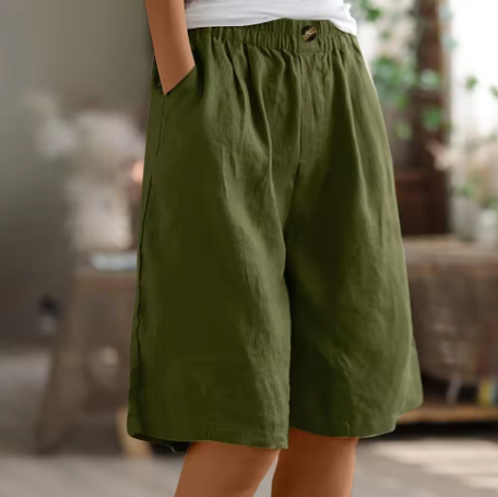 Leah | Women's Casual Wide Leg Bermuda Shorts