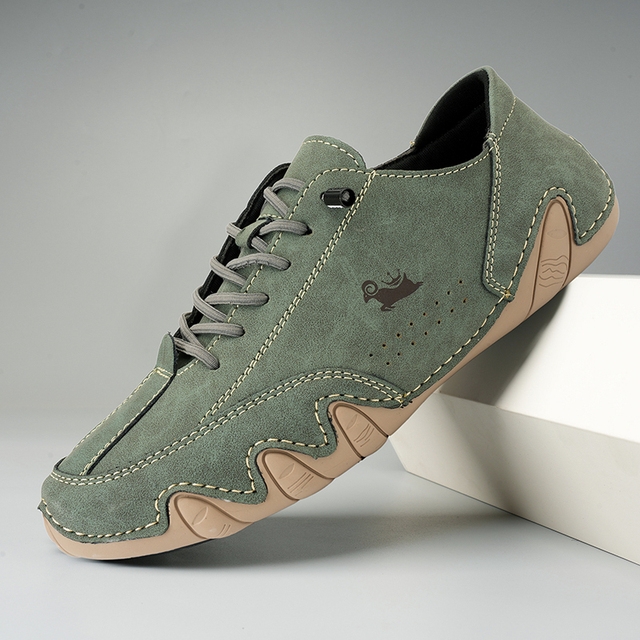 Kaiven | Unisex Barefoot Leather Shoes with Lace-up