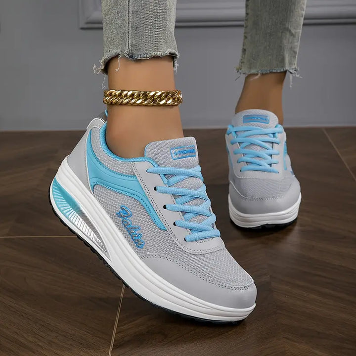 Shelby | Women's Sport Style Wedge Shoes with Lace Up