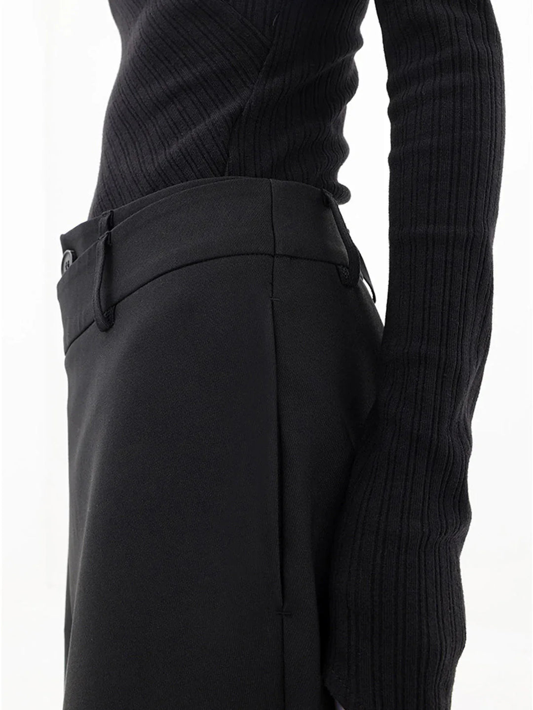 Haven | Women's High Waist Wrap Front Wide Leg Trousers