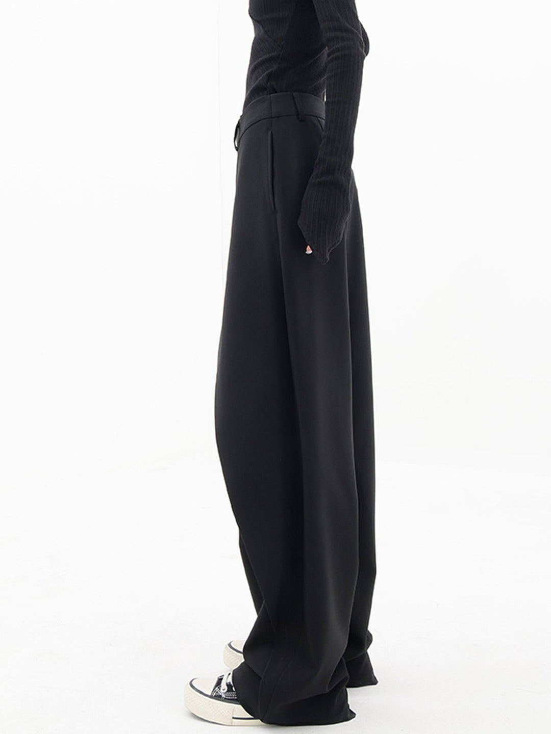 Haven | Women's High Waist Wrap Front Wide Leg Trousers