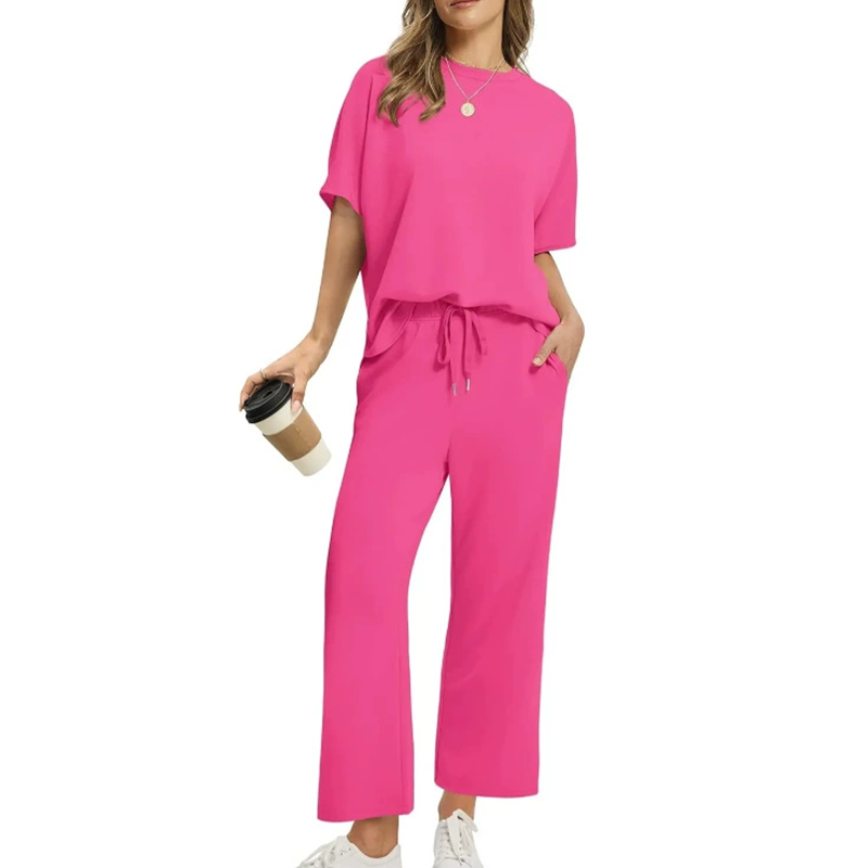 Elise | Women's Casual Top and Pants Set with Drawstring