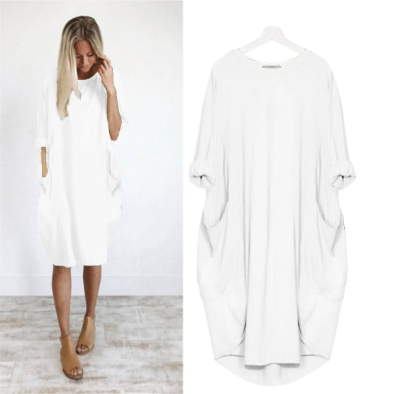 Ella | Women's Oversized Tunic Dress with Pockets