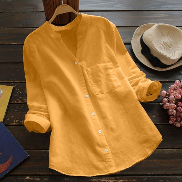 Sarah | Women's Casual Loose Fit V Neck Tunic Blouse