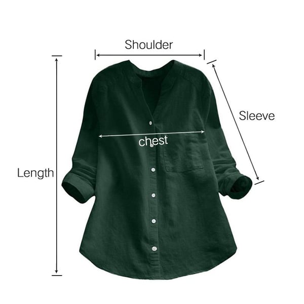 Sarah | Women's Casual Loose Fit V Neck Tunic Blouse