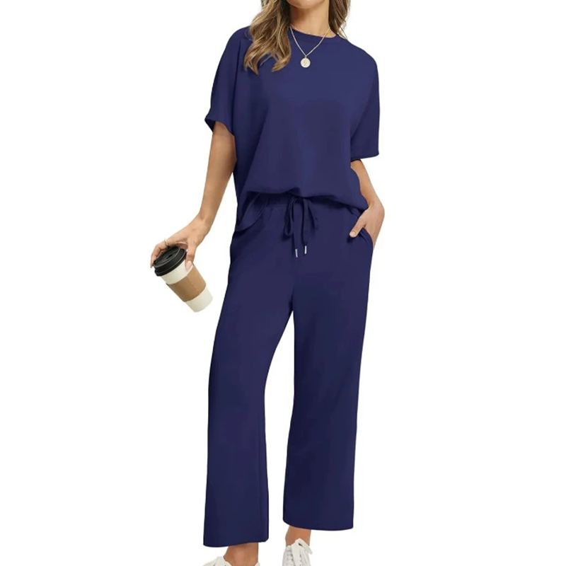 Elise | Women's Casual Top and Pants Set with Drawstring