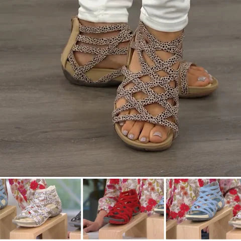 Alyssa | Women’s Criss-cross Flat Summer Sandals