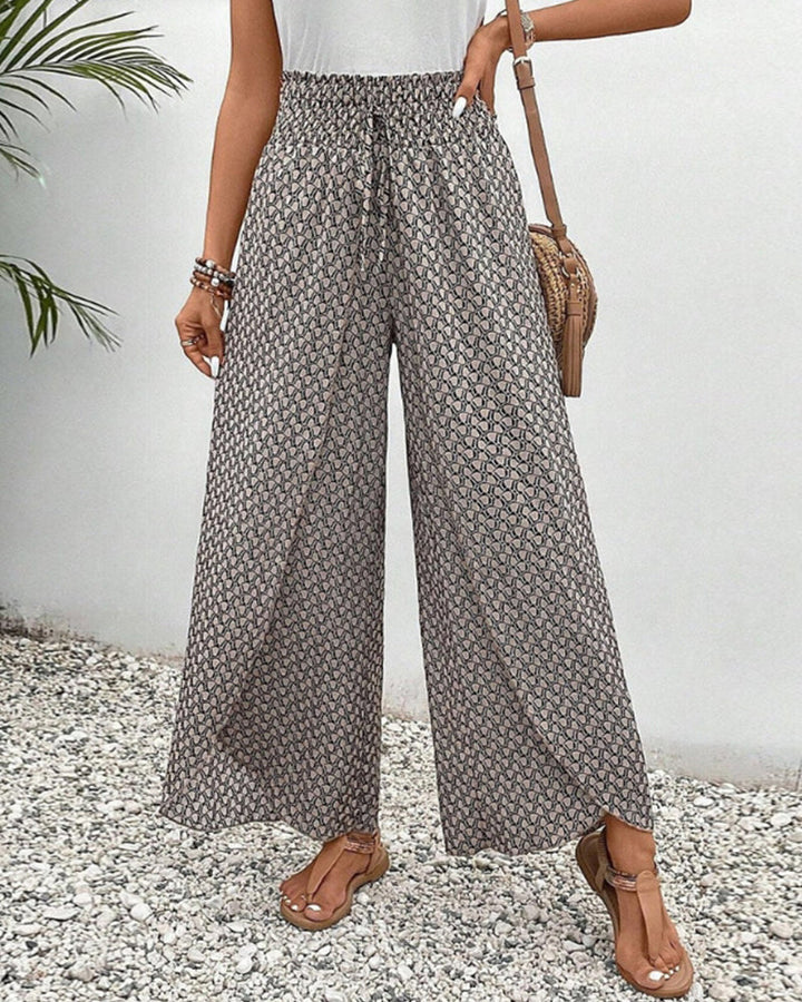 Loraine | Women's High Waisted Wide Leg Palazzo Pants