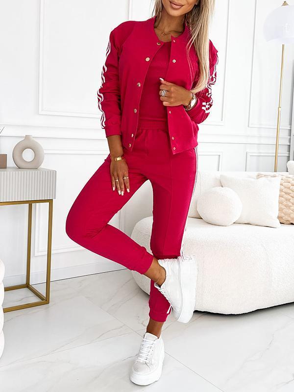 Freya | Women's Striped Three Piece Set