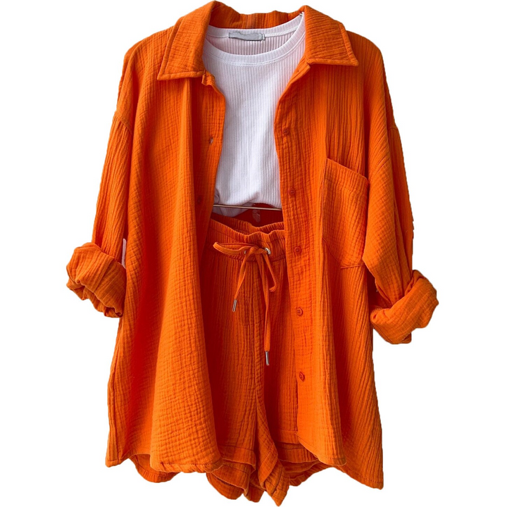 Olga | Women's Flowy V-Neck Maxi Dress with Batwing Sleeves and Pockets