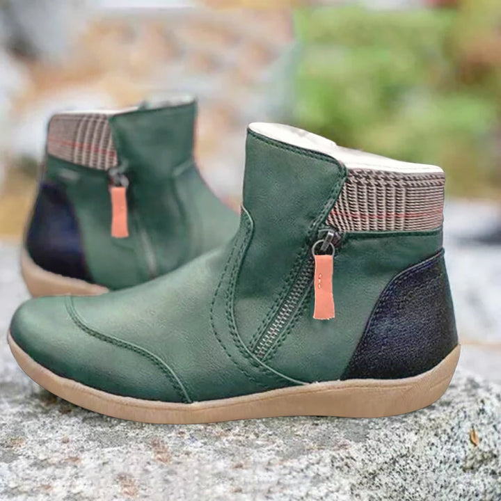 Lauren | Women's Waterproof Leather Ankle Shoes with Shoes