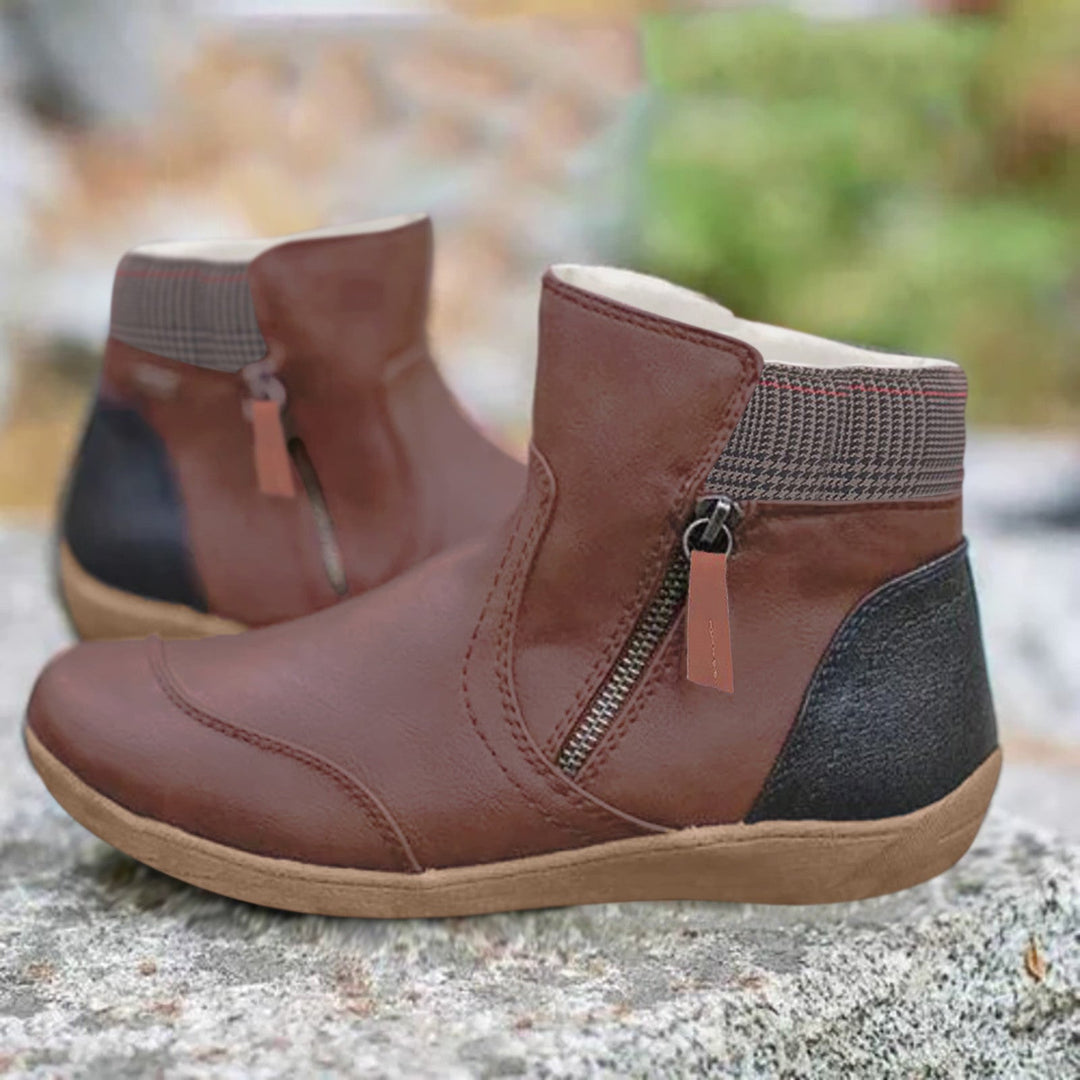 Lauren | Women's Waterproof Leather Ankle Shoes with Shoes