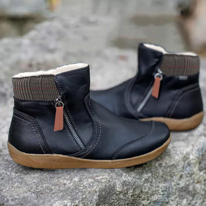 Lauren | Women's Waterproof Leather Ankle Shoes with Shoes