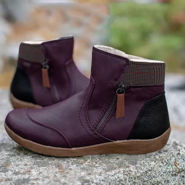 Lauren | Women's Waterproof Leather Ankle Shoes with Shoes