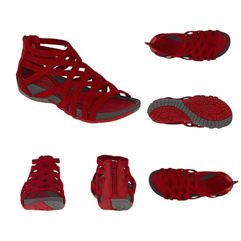 Alyssa | Women’s Criss-cross Flat Summer Sandals