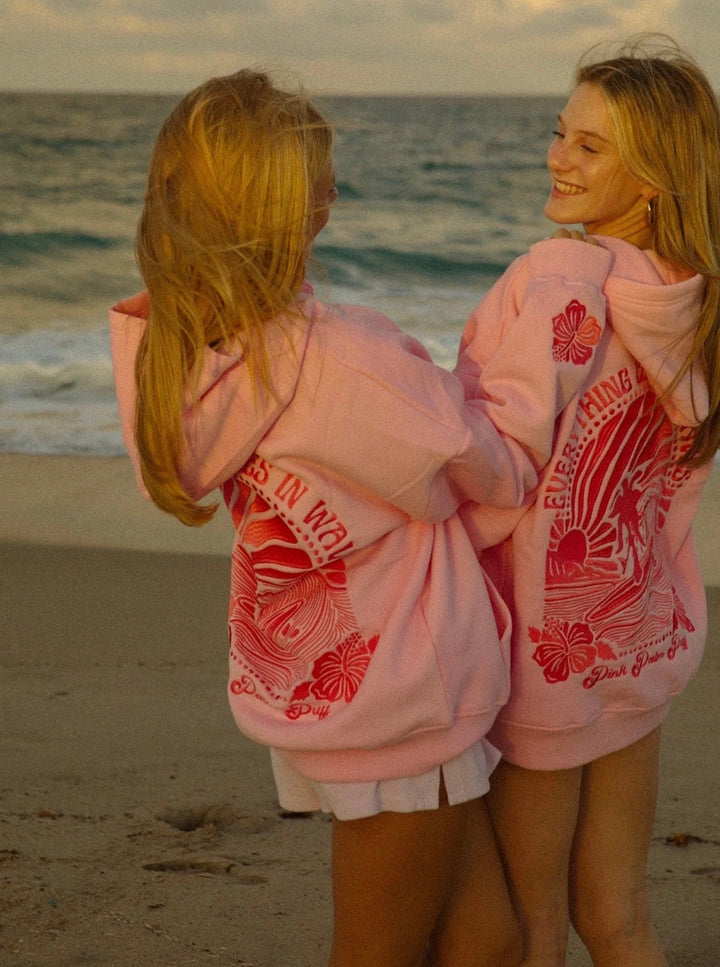 Nadia | Women's Oversized Prinited Beach Pullover Hoodie