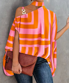 Orange-pink striped