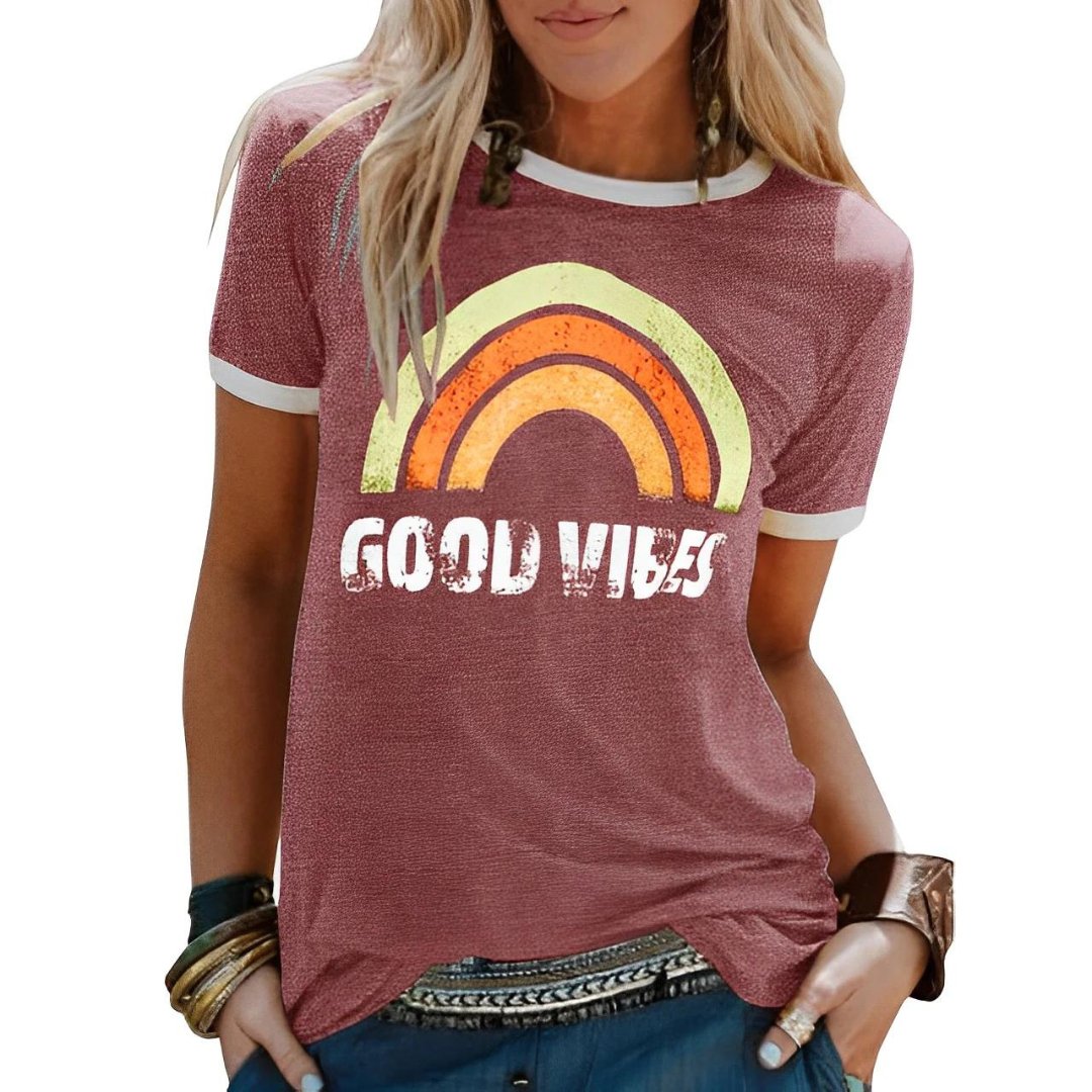 Eloise | Women's Vintage Short Sleeve Printed T-Shirt