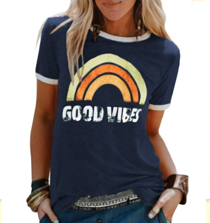 Eloise | Women's Vintage Short Sleeve Printed T-Shirt