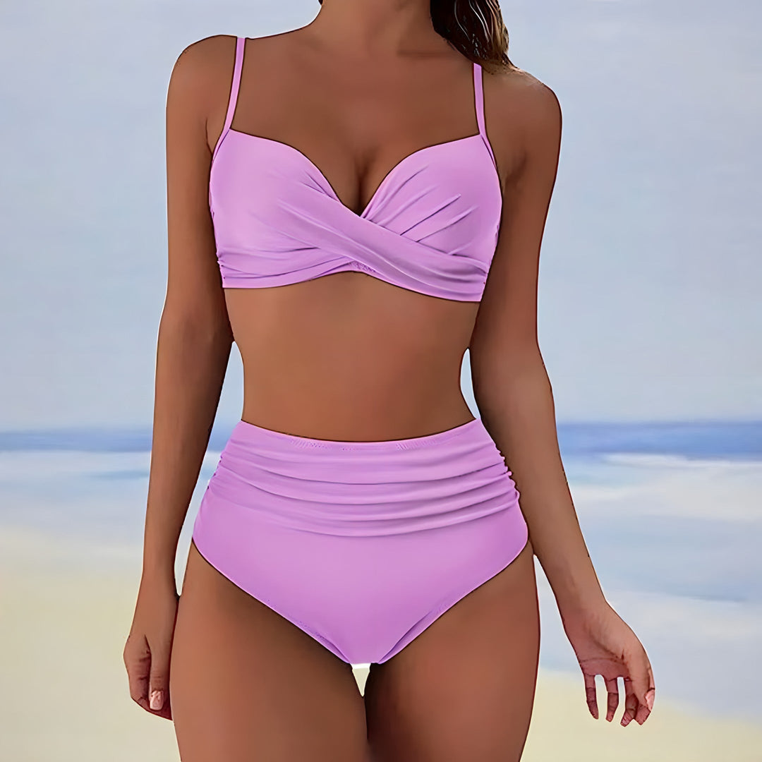 Blaire | Women's High Waist Two Piece Bikini Set