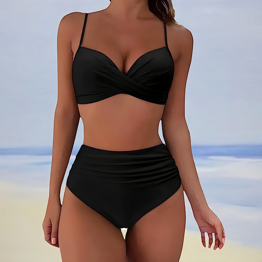 Blaire | Women's High Waist Two Piece Bikini Set