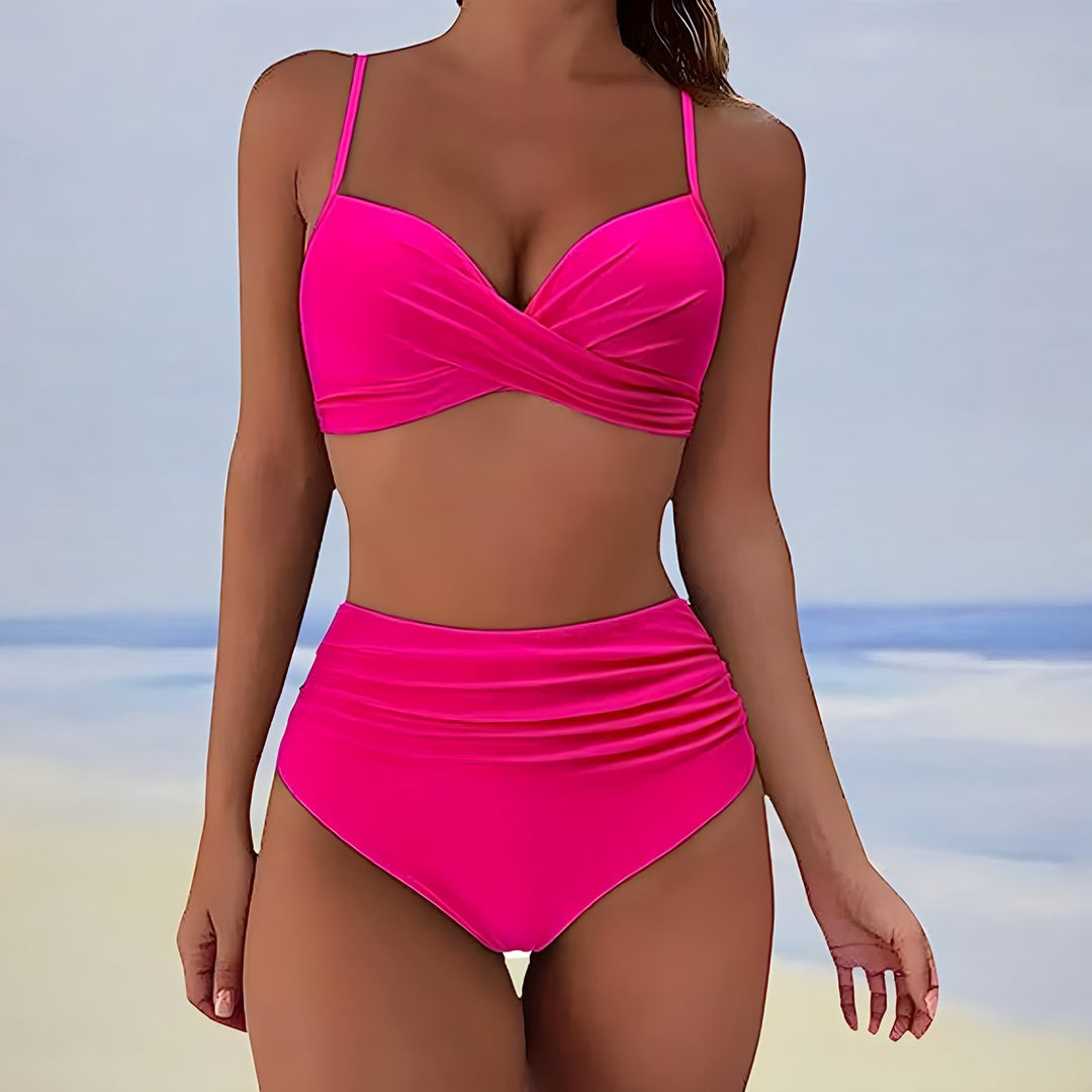 Blaire | Women's High Waist Two Piece Bikini Set