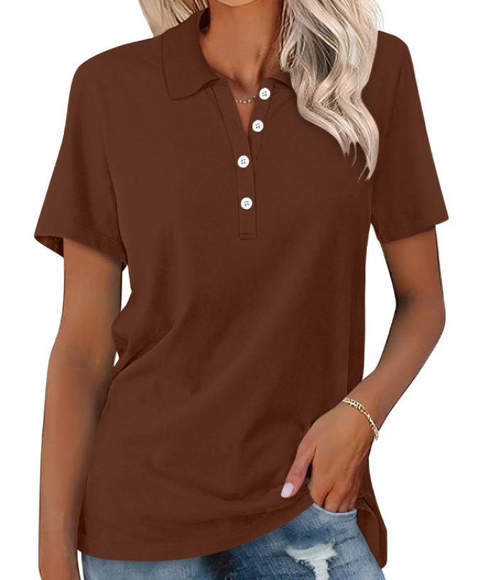 Katie | Women's Classic Short Sleeves Pique Polo Shirt