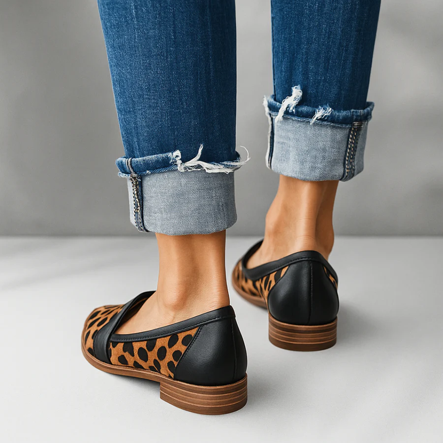 Molly | Women's Orthopedic Suede Moccasin Loafers with Block Heel
