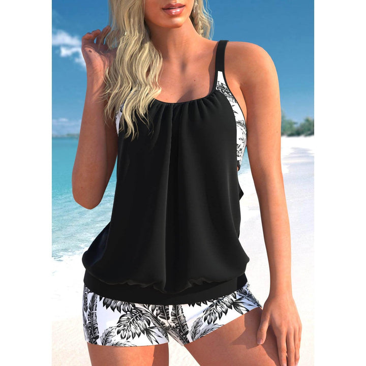Dawn | Women's Flowy Tankini Set with Printed Shorts