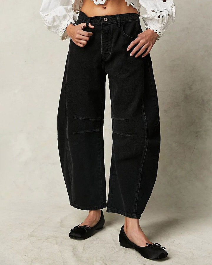 Emery | Women's High Rise Barrel Leg Denim Jeans