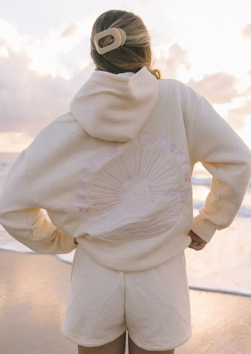 Nadia | Women's Oversized Prinited Beach Pullover Hoodie