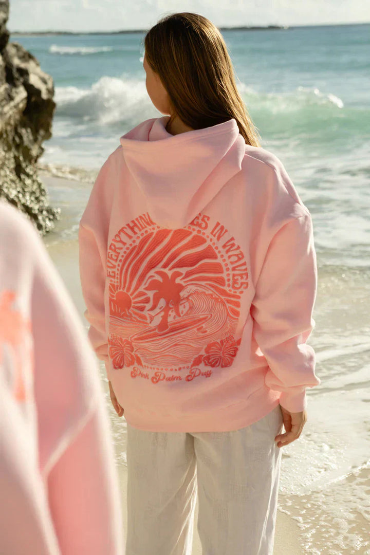 Nadia | Women's Oversized Prinited Beach Pullover Hoodie