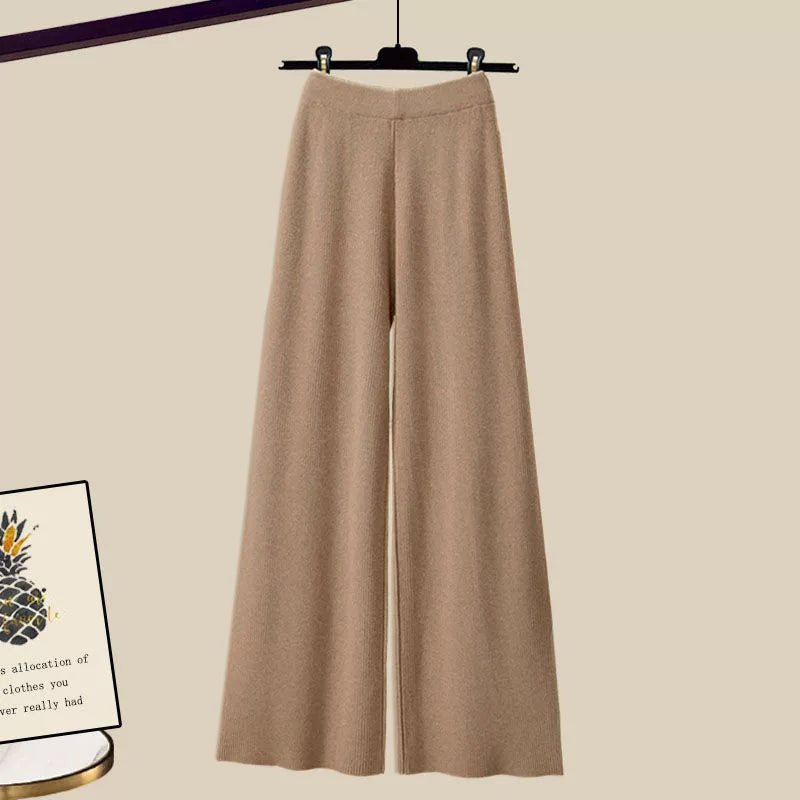 Veronica | Women's Chic 3- Piece High Waist Wide Leg Pant Set