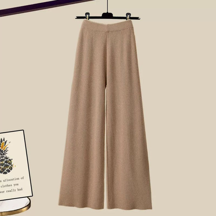 Veronica | Women's Chic 3- Piece High Waist Wide Leg Pant Set
