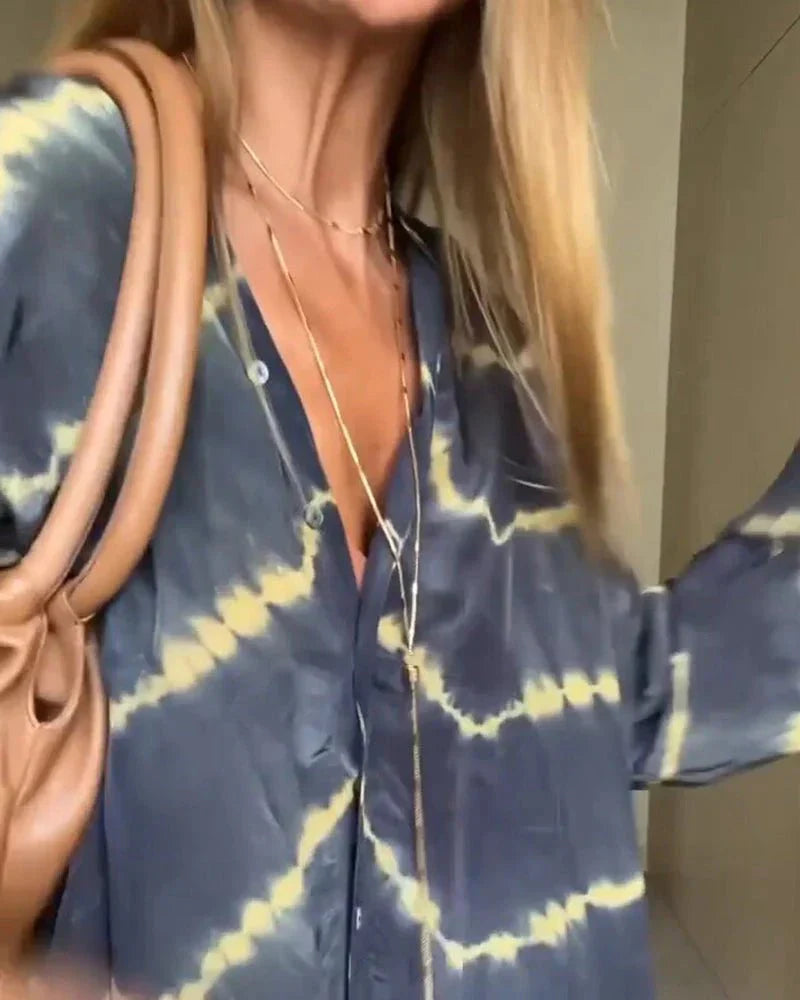 Jane | Women's Button Front V Neck Boho Maxi Dress