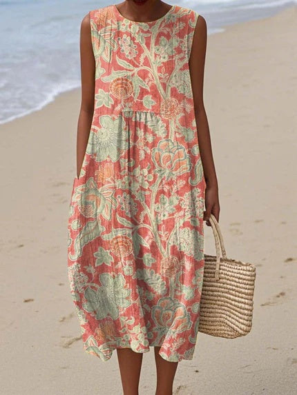 Clara | Women's Vintage Empire Waist Floral Dress