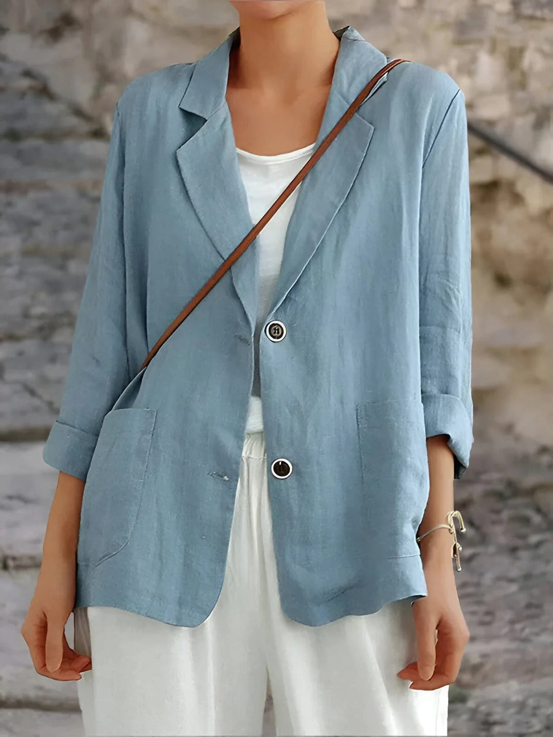 Sienna | Women’s Lightweight Linen Blazer with Pockets