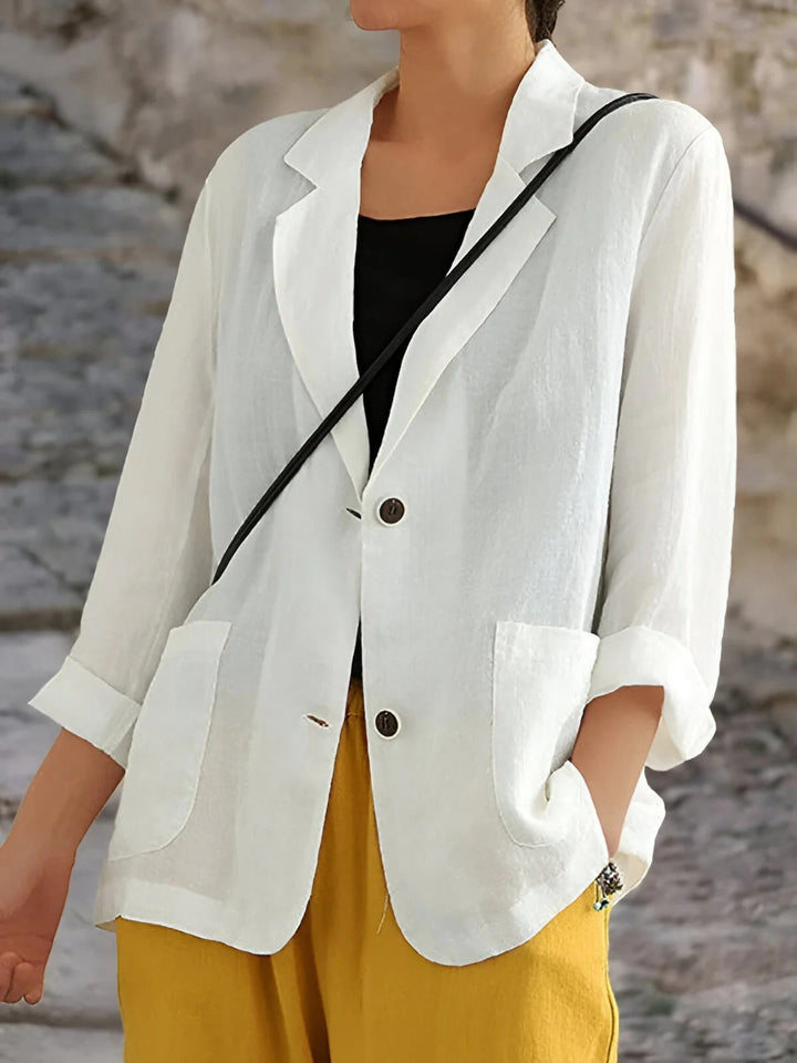 Sienna | Women’s Lightweight Linen Blazer with Pockets