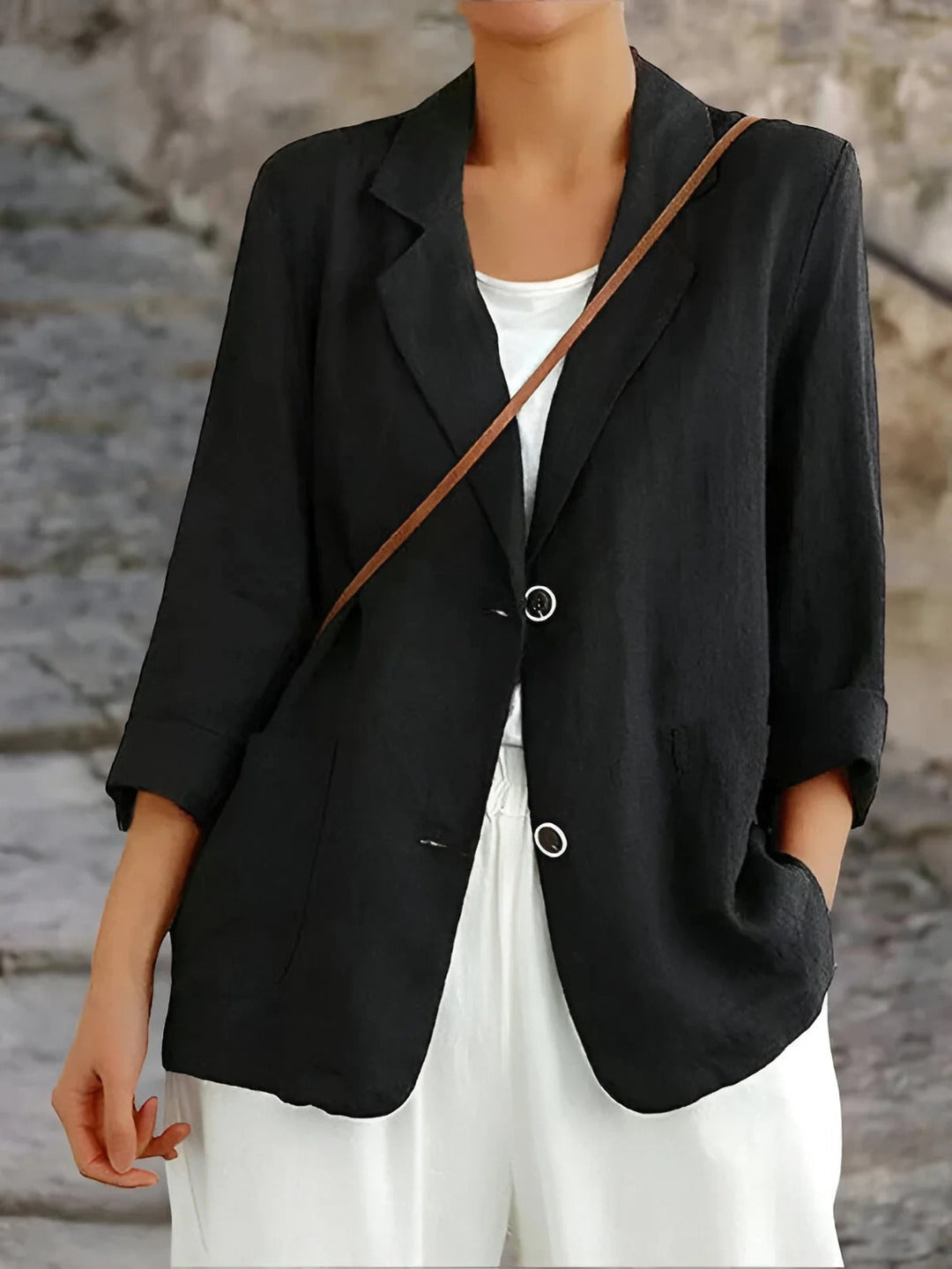 Sienna | Women’s Lightweight Linen Blazer with Pockets