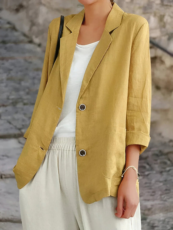 Sienna | Women’s Lightweight Linen Blazer with Pockets